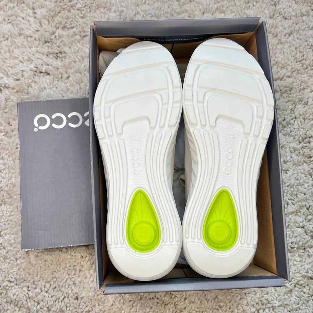 ECCO ST.1 Lite Womens NIB Slip-On Sneakers in Multicolor Gravel Leather - Picture 5 of 8